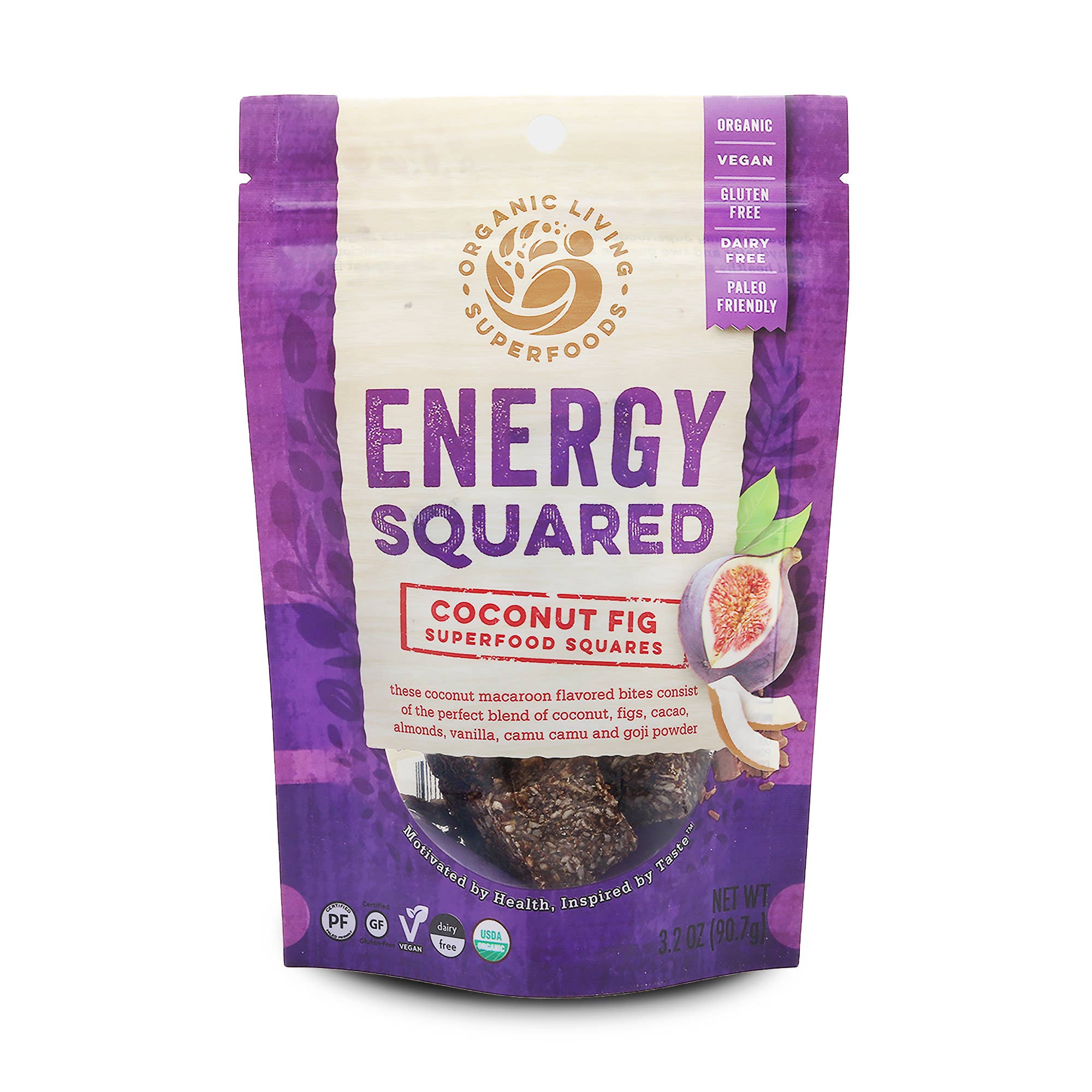 Energy Squared - Coconut Fig Superfood Energy Squares