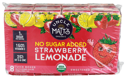 Organic Strawberry Lemonade Juice Box