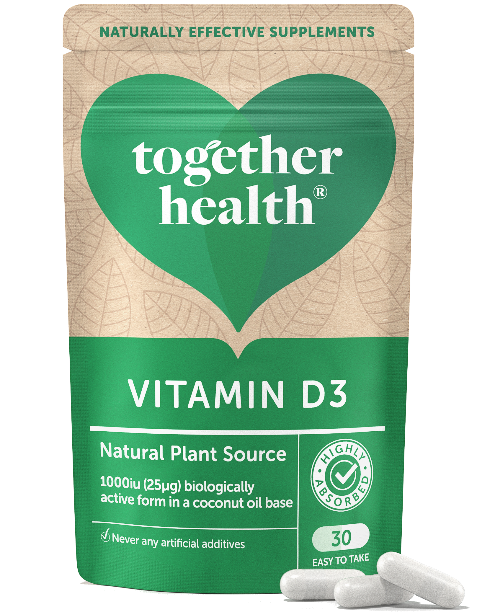 Vitamin D – Vegan D3 – 30 Capsules