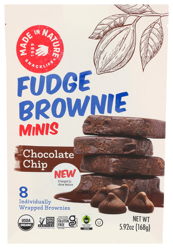 Organic Mini Chocolate Chip Brownies