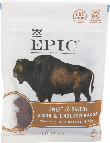 Sweet & Savory Bison & Bacon Bites Jerky