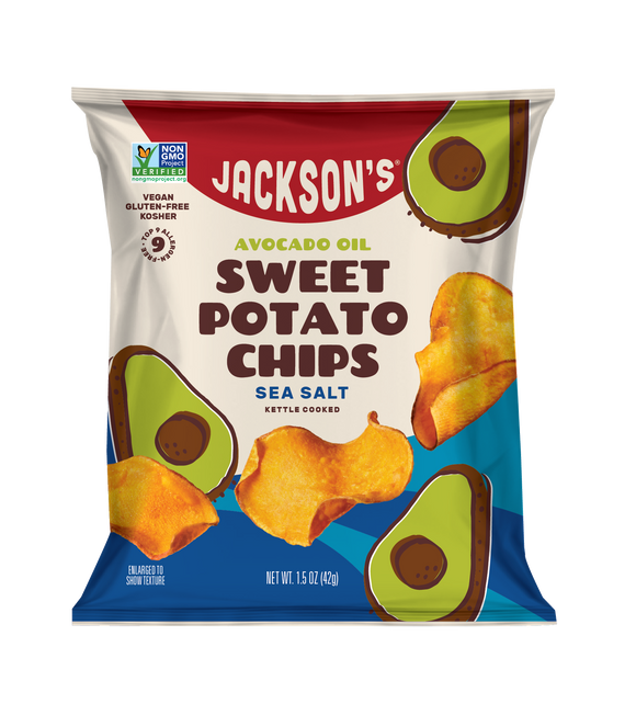 Jackson's Sea Salt Sweet Potato Chips with Avocado Oil - 1.5 OZ