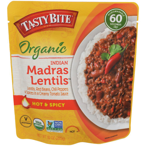 Organic Madras Lentils Hot & Spicy