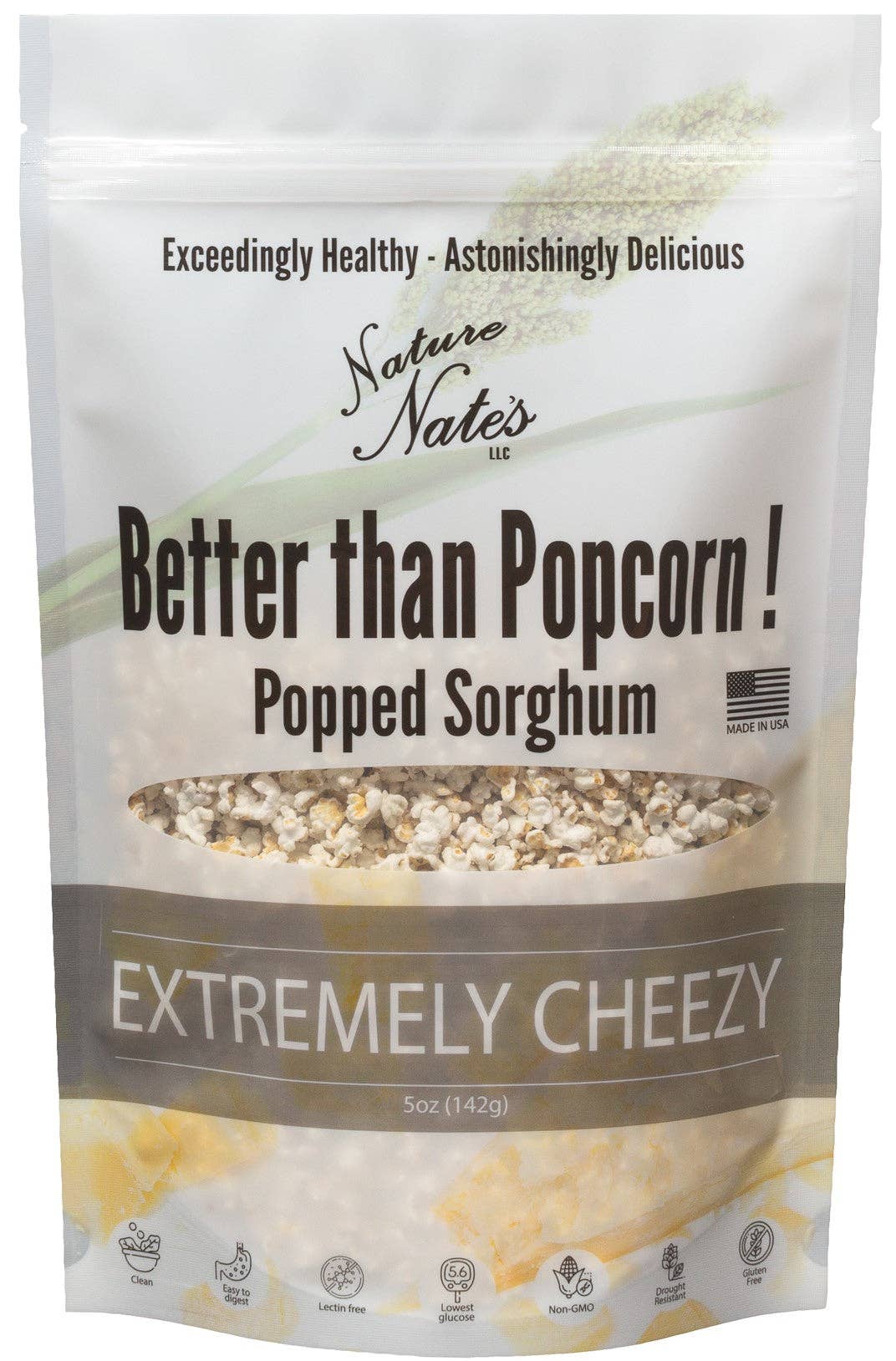 Popped Sorghum Extemely Cheezy 5 OZ