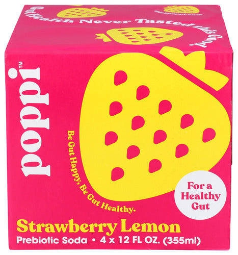 Strawberry Lemon Prebiotic Soda