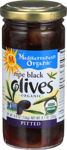 Organic Pitted Black Olives