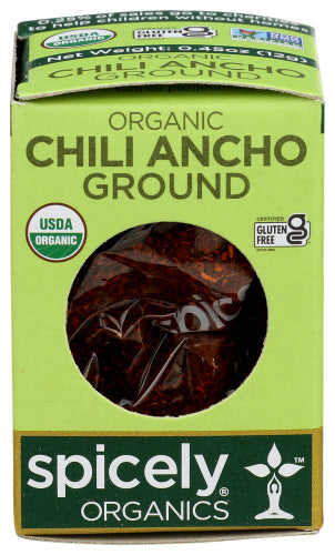 Organic Ground Ancho Chili Box