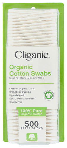 Organic Cotton Swabs - 500 CT