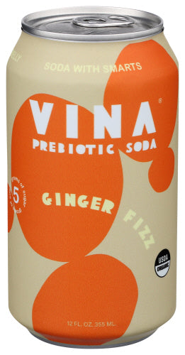 Organic Vina Prebiotic Ginger Fizz Soda