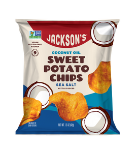 Sea Salt Sweet Potato Chips with Coconut Oil 1.5oz (Vegan)