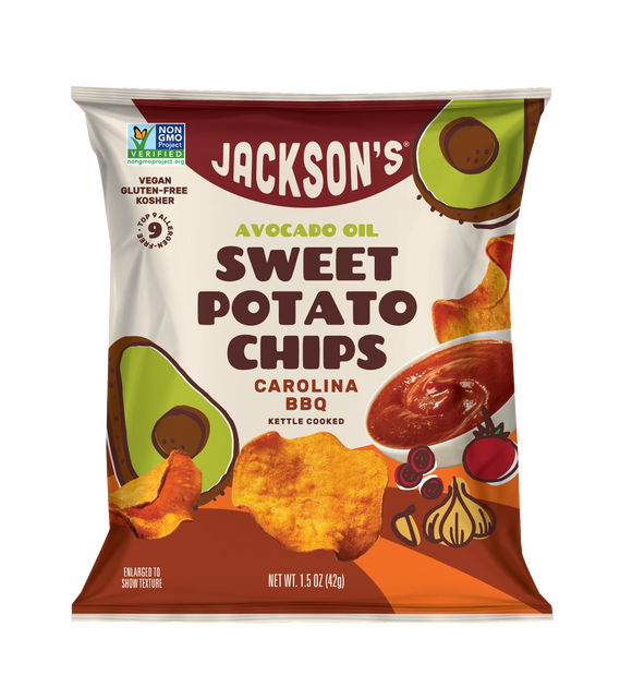 Carolina BBQ Sweet Potato Chips 1.5oz (Avacado Oil/ Non-GMO)