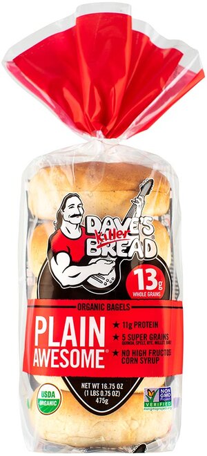 Organic Plain Awesome Bagels