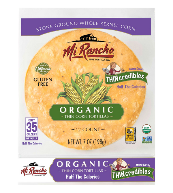 Organic Thincredibles Thin Corn Tortillas Juneau Natural