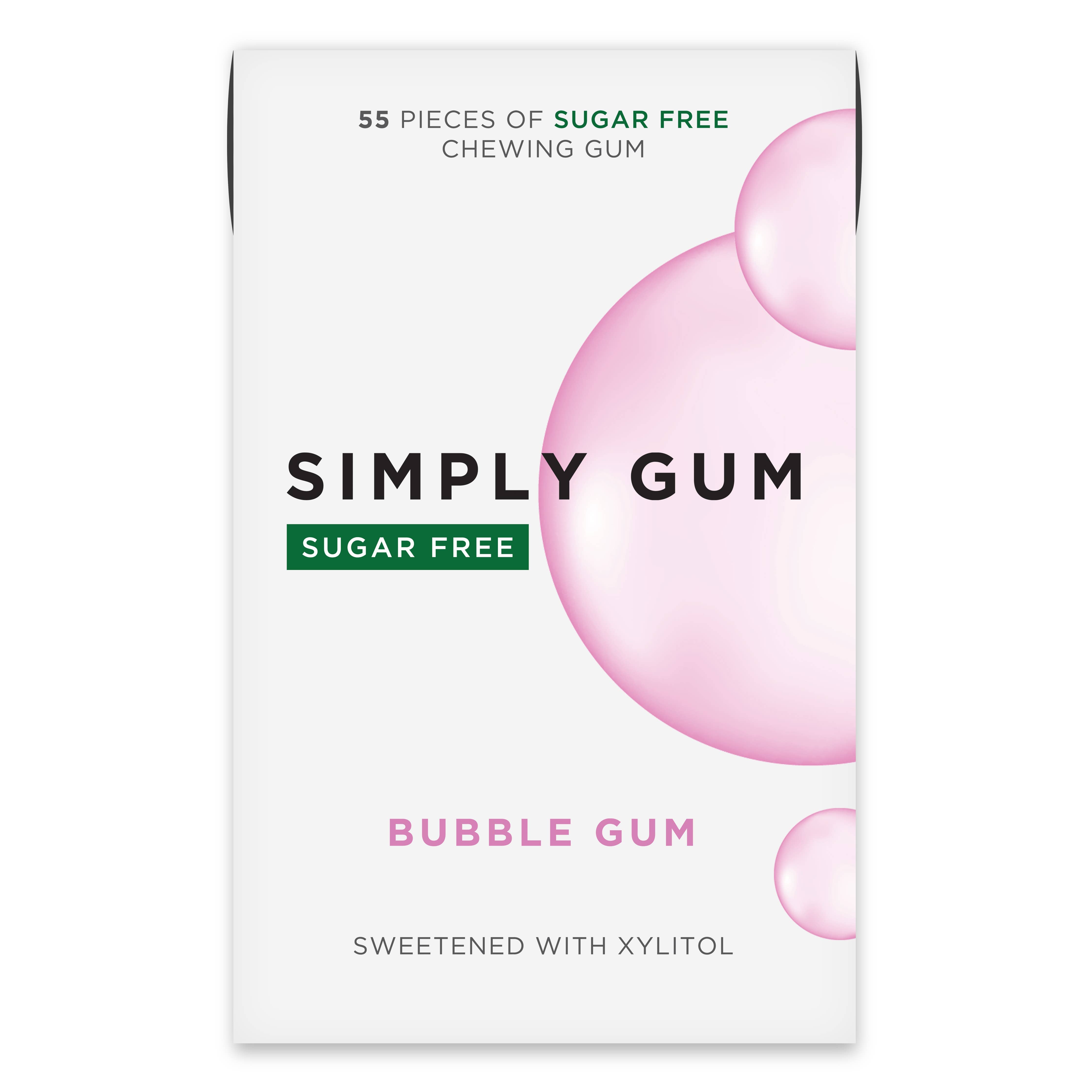 Sugar Free Bubble Gum Natural Chewing Gum - Bulk Pack