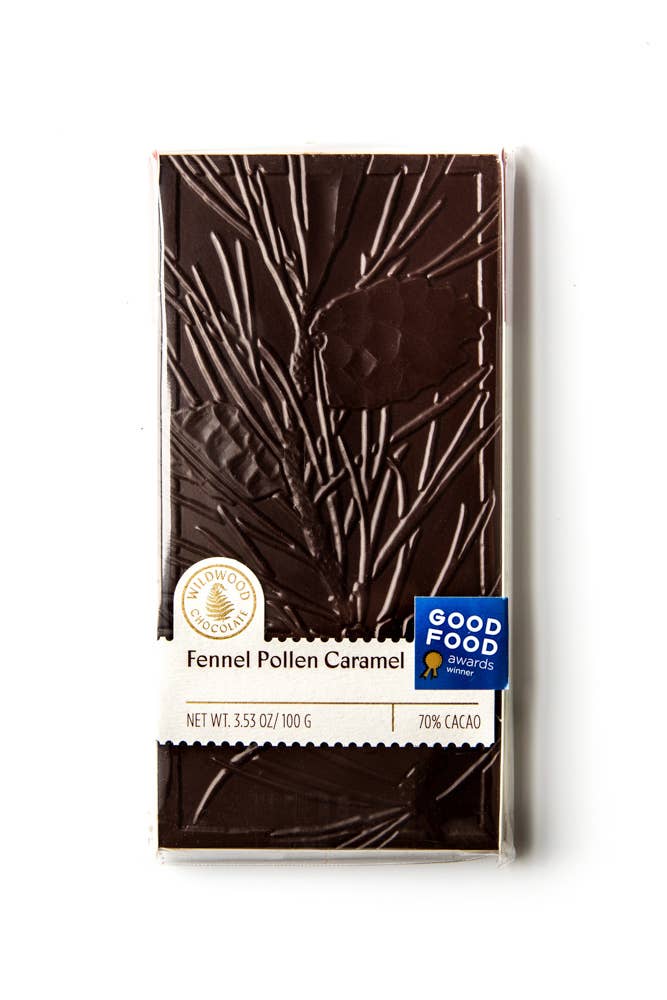 Wildwood Fennel Pollen Caramel Chocolate Bar