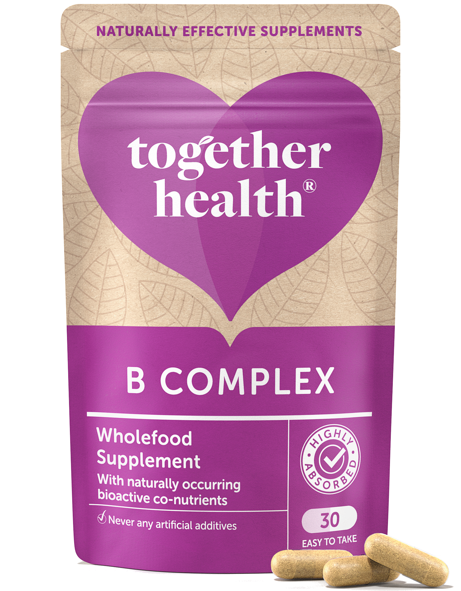 B Complex Vitamin – Vegan Supplement – 30 Capsules