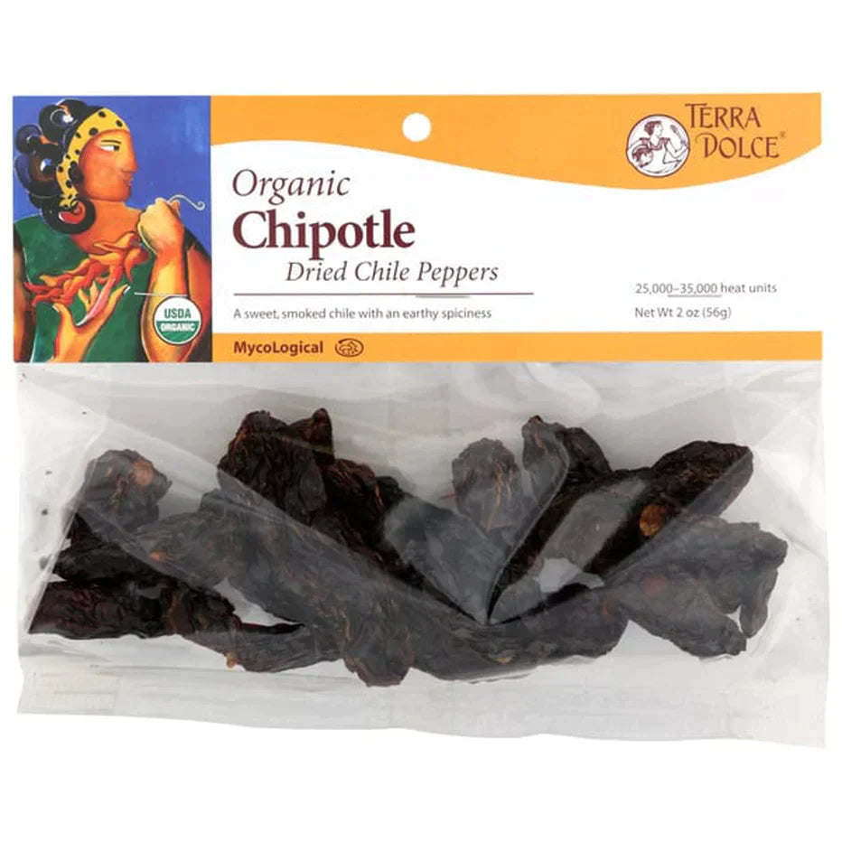 Organic Dried Chipotle Chile Peppers